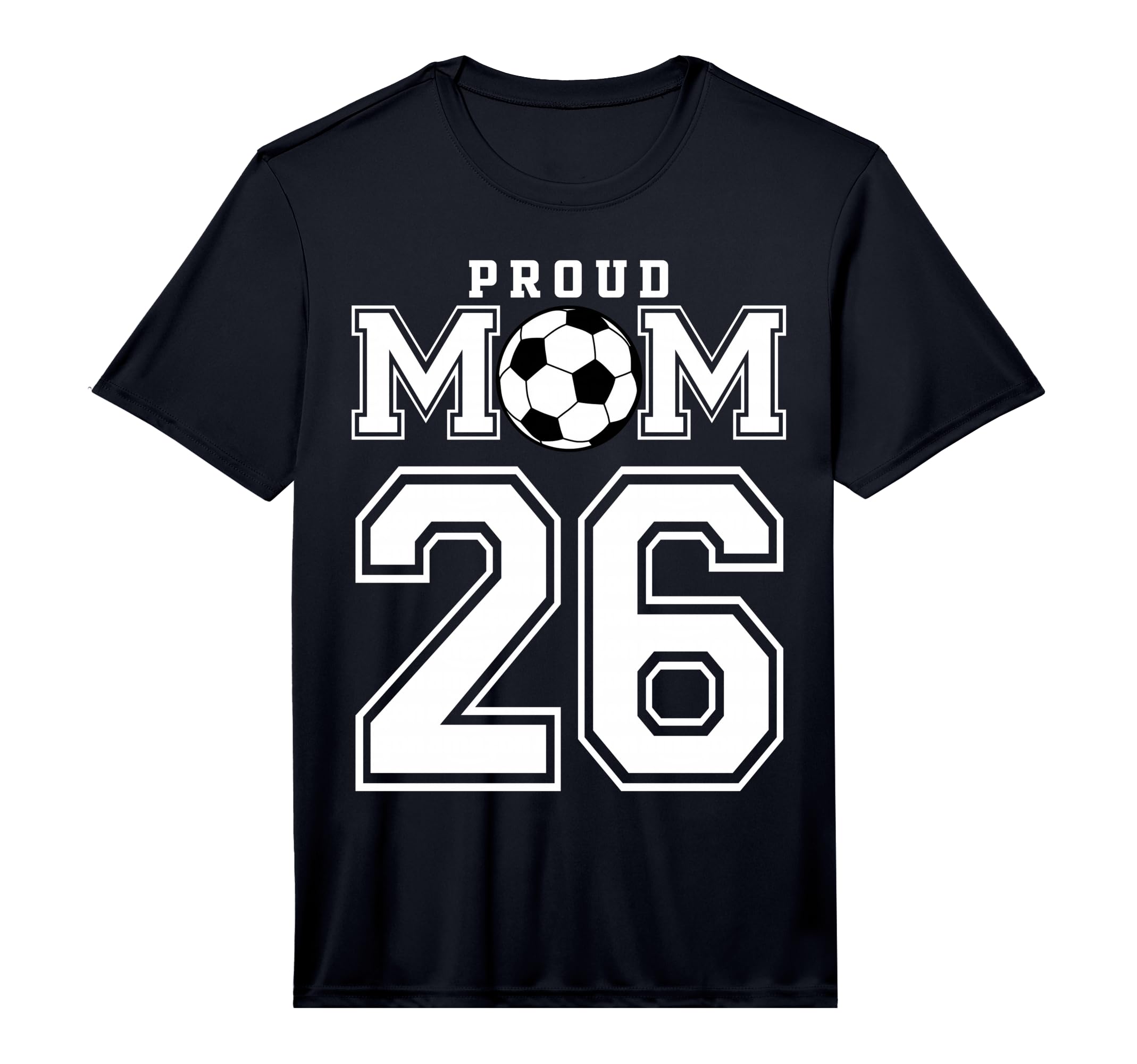 Number 26 Custom Proud Soccer Futbol T-Shirt - Minimalist Print for Adults - T-Shirt, Sweatshirt, Hoodie