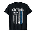 Us Air Force Proud Bonus Dad Flag American T-Shirt - Graphic Print Unisex - T-Shirt, Sweatshirt, Hoodie