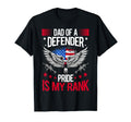 Proud Military Dad American Usa Flag T-Shirt - Custom Art Print for Adults - T-Shirt, Sweatshirt, Hoodie