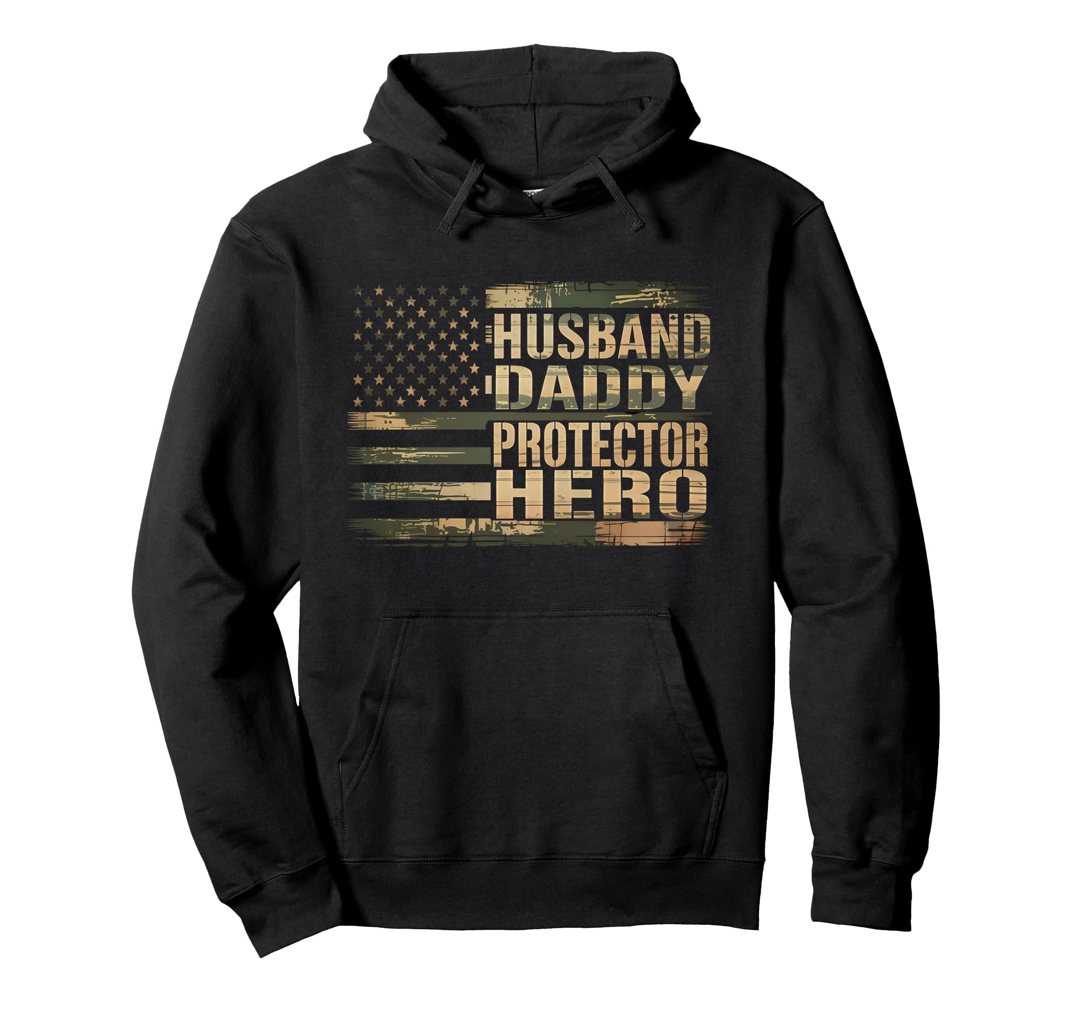 Husband Daddy Protector Hero Fathers Hoodie - Custom Art Print for Adults - T-Shirt, Sweatshirt, Hoodie