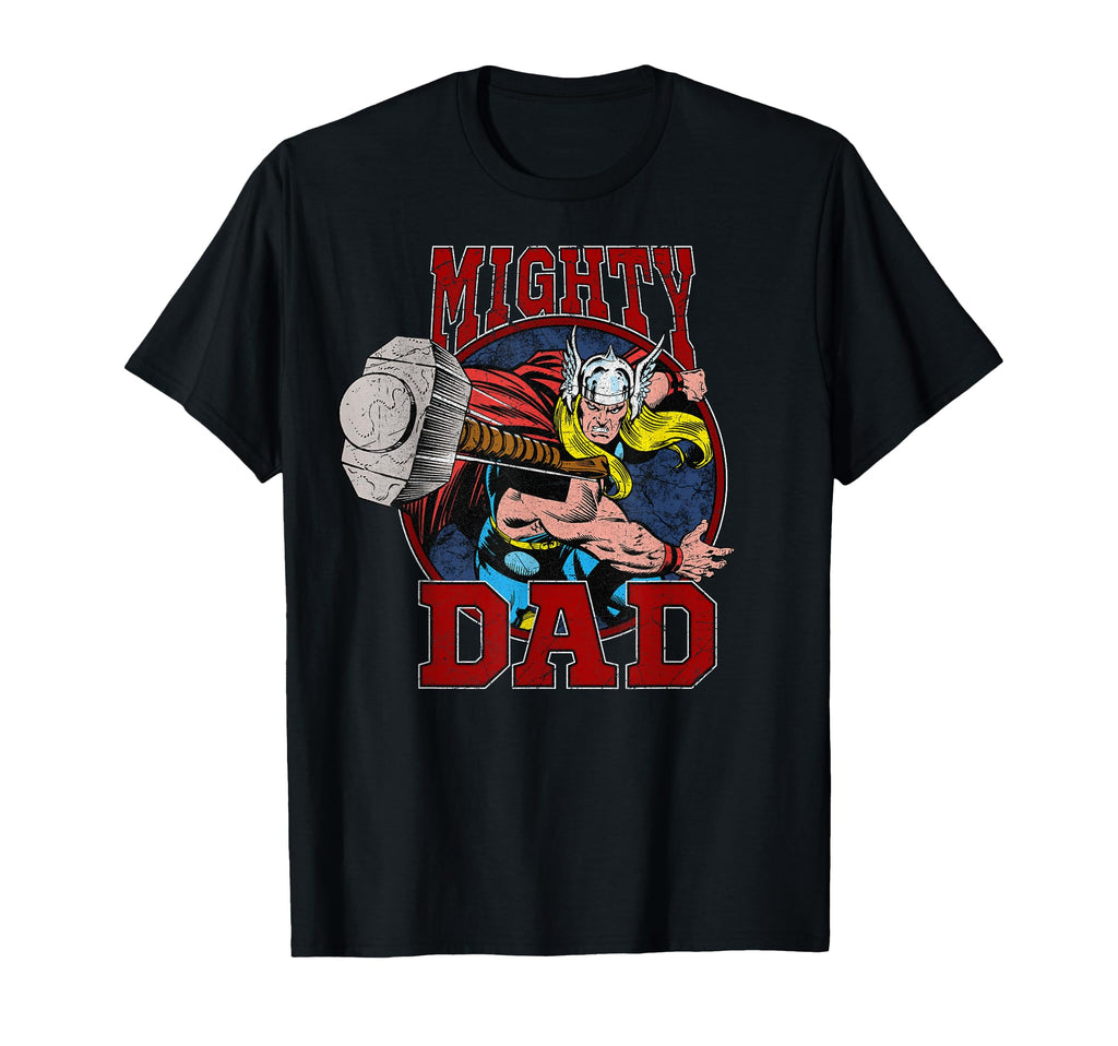 Marvel Comics Fathers Day Thor Mighty Dad T-Shirt - Custom Art Print Unisex - T-Shirt, Sweatshirt, Hoodie