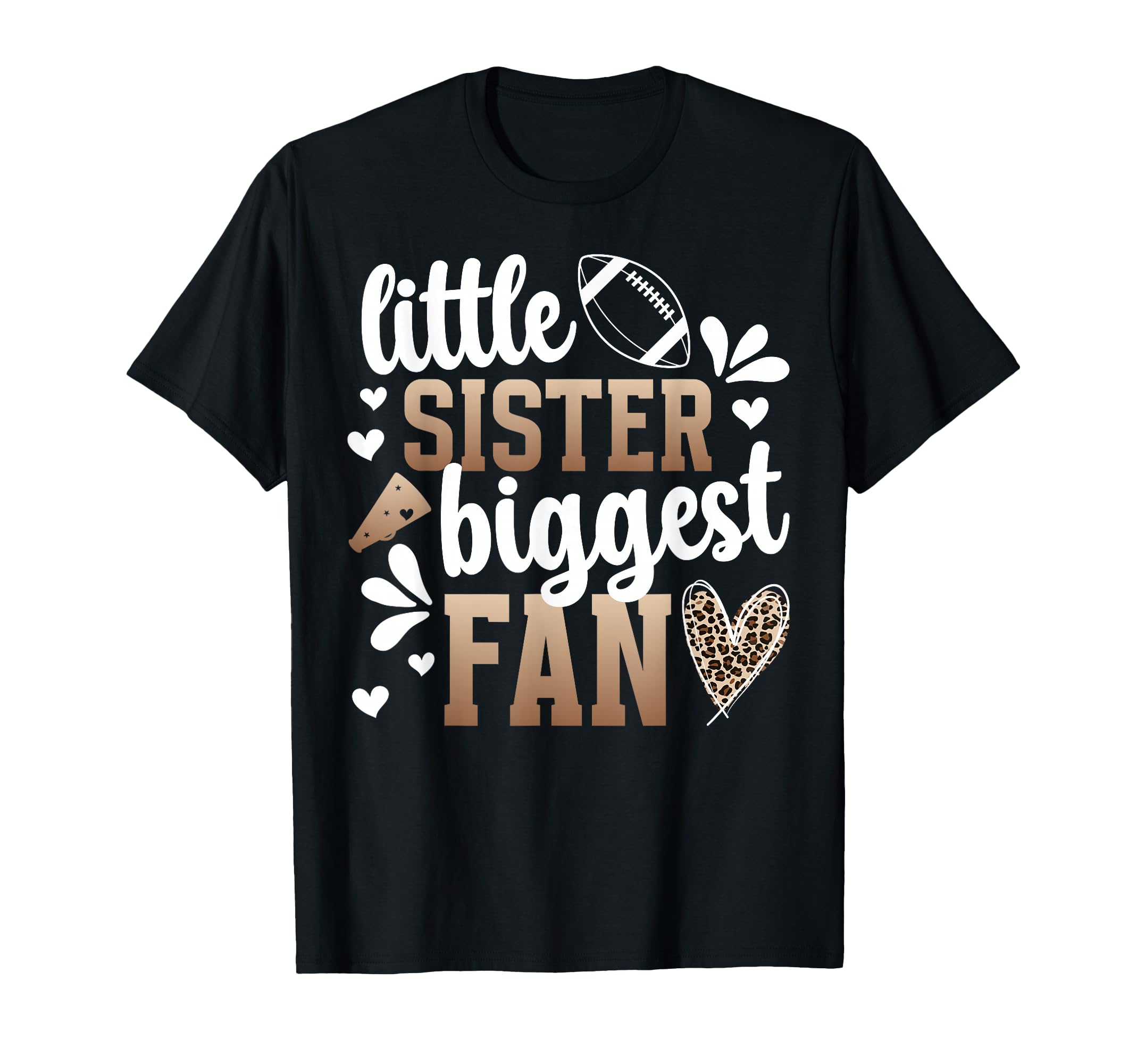 Little Sister Flag Football Sister Flag T-Shirt - Graphic Print Men Women - T-Shirt, Sweatshirt, Hoodie