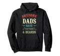 Awesome Dads Have Tattoos Beards Fathers Hoodie - Custom Art Print Unisex - T-Shirt, Sweatshirt, Hoodie