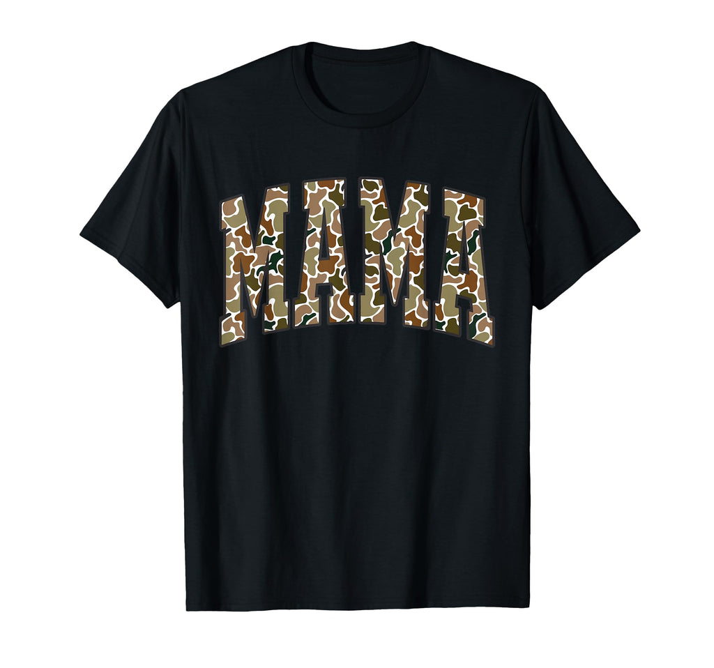 Camo Hunting Mama Old Camo Mom T-Shirt - Aesthetic Graphic for Adults - T-Shirt, Sweatshirt, Hoodie