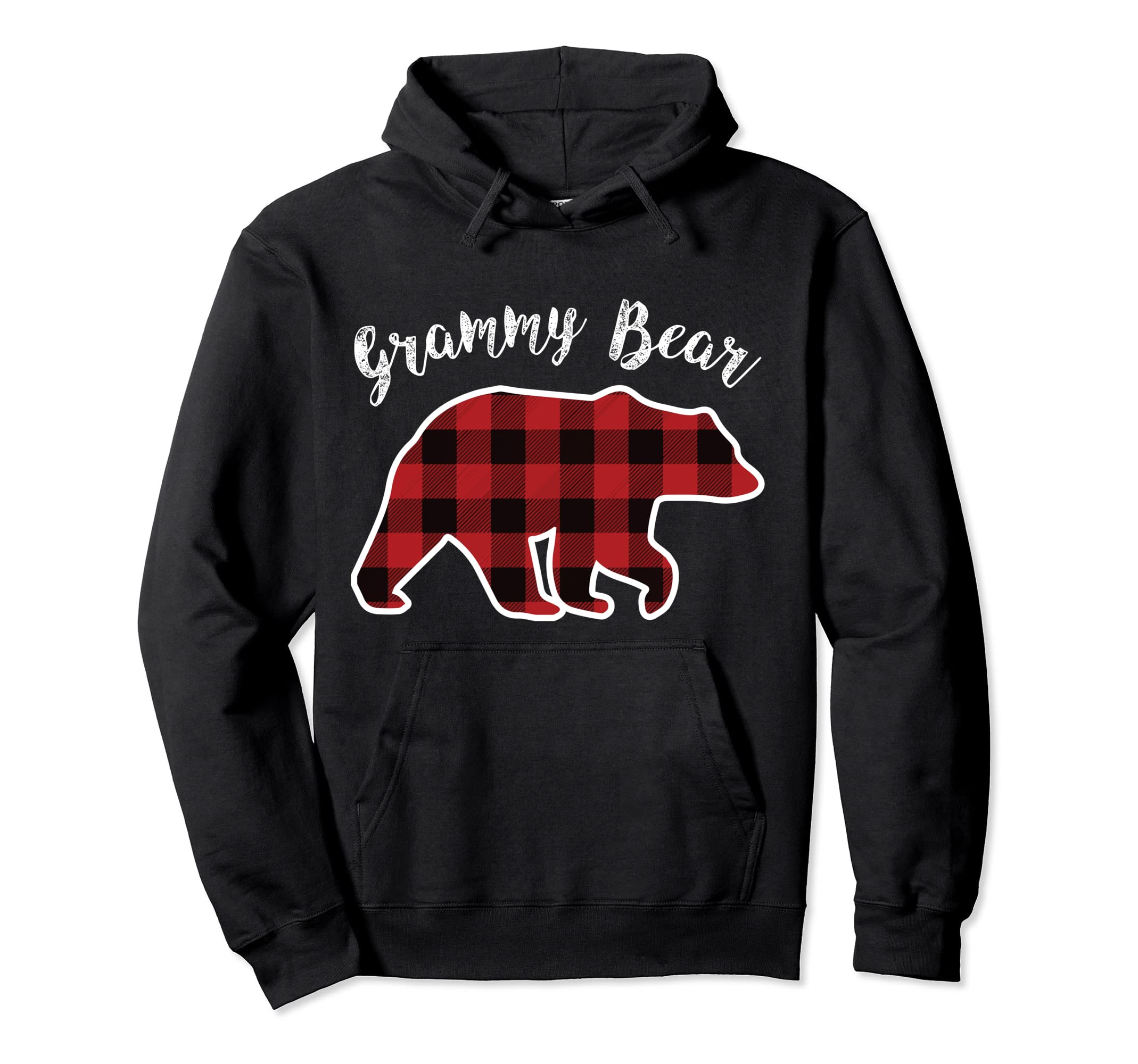 Grammy Bear Red Plaid Pajama Grandma Gift Hoodie - Streetwear Style Unisex - T-Shirt, Sweatshirt, Hoodie