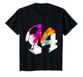 Number 4 Years Soccer 4Th Birthday T-Shirt - Novelty Apparel Unisex - T-Shirt, Sweatshirt, Hoodie