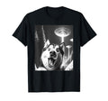 Funny Siberian Husky Alien Ufo Taking T-Shirt - Novelty Apparel for Adults - T-Shirt, Sweatshirt, Hoodie