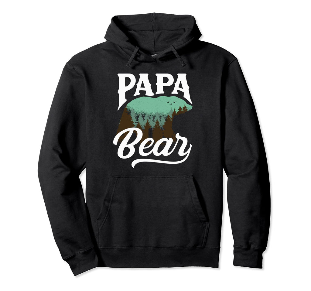 Papa Bear Fathers Day Family Matching Hoodie - Graphic Print Men Women - T-Shirt, Sweatshirt, Hoodie
