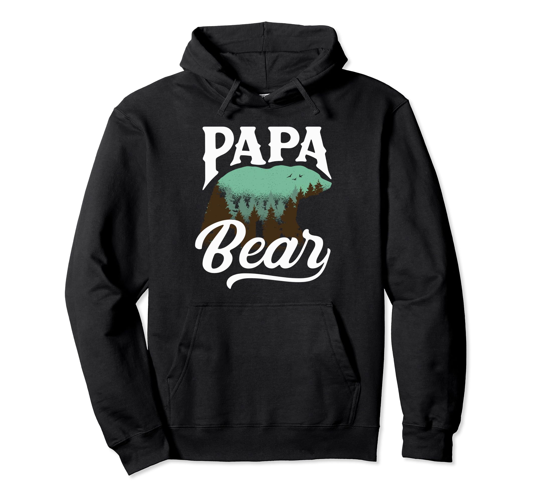 Papa Bear Fathers Day Family Matching Hoodie - Graphic Print Men Women - T-Shirt, Sweatshirt, Hoodie