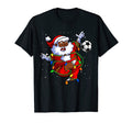 Santa Soccer Ball Afro American Soccer T-Shirt - Aesthetic Graphic Unisex - T-Shirt, Sweatshirt, Hoodie