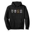 Eat Sleep Soccer Repeat Goal Hoodie - Casual Everyday Wear Men Women - T-Shirt, Sweatshirt, Hoodie