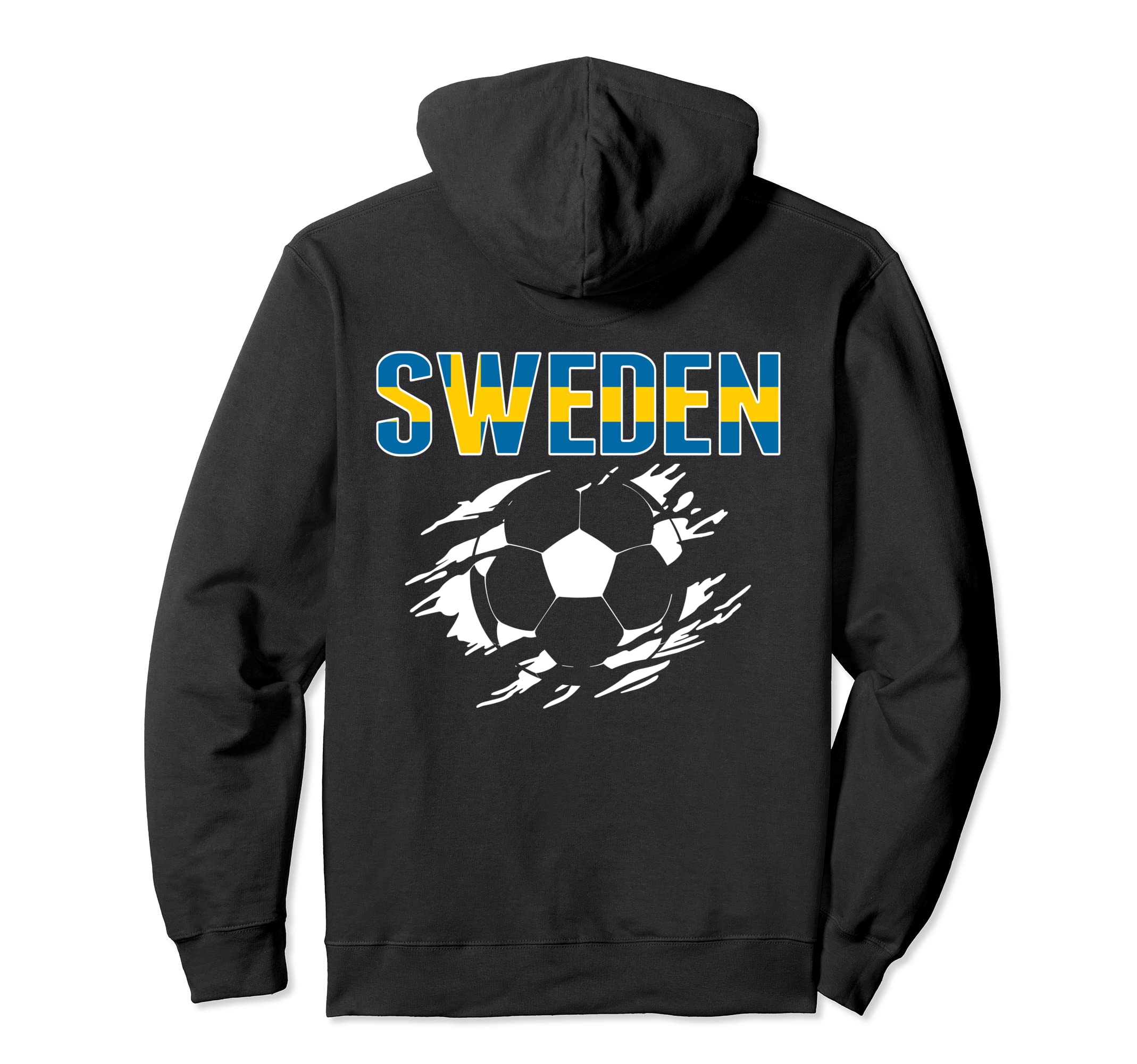 Sweden Soccer Fans Jersey Proud Swedish Hoodie - Custom Art Print Unisex - T-Shirt, Sweatshirt, Hoodie