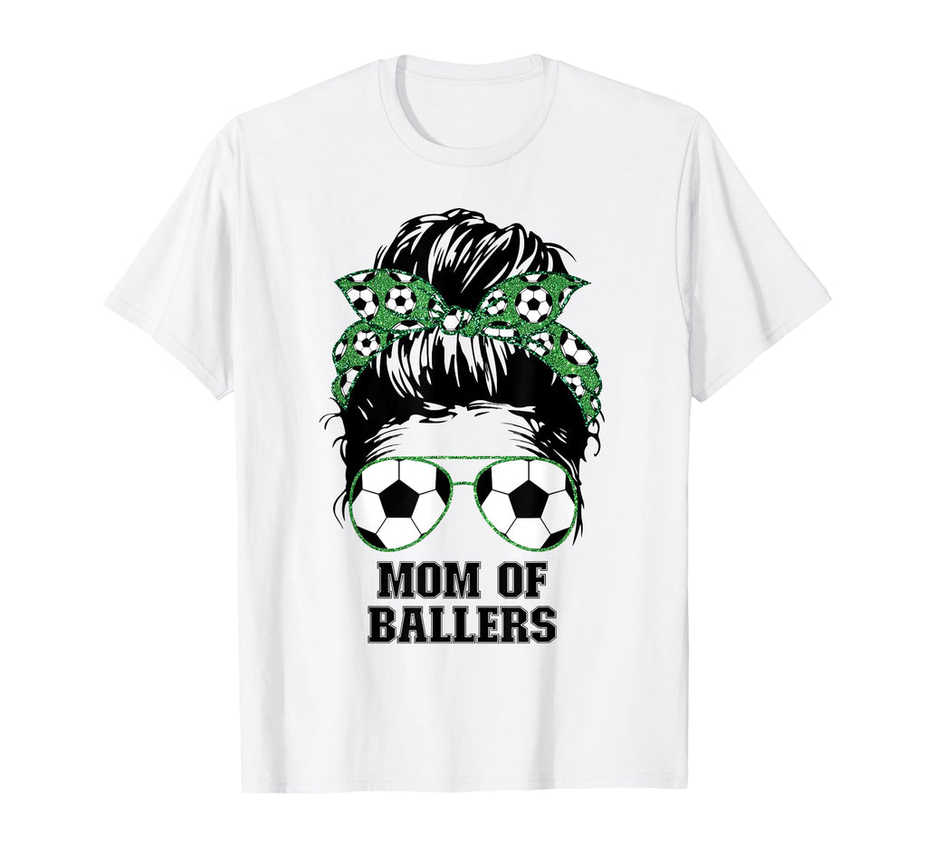 Mom Ballers Messy Bun Womens Funny T-Shirt - Minimalist Print Unisex - T-Shirt, Sweatshirt, Hoodie
