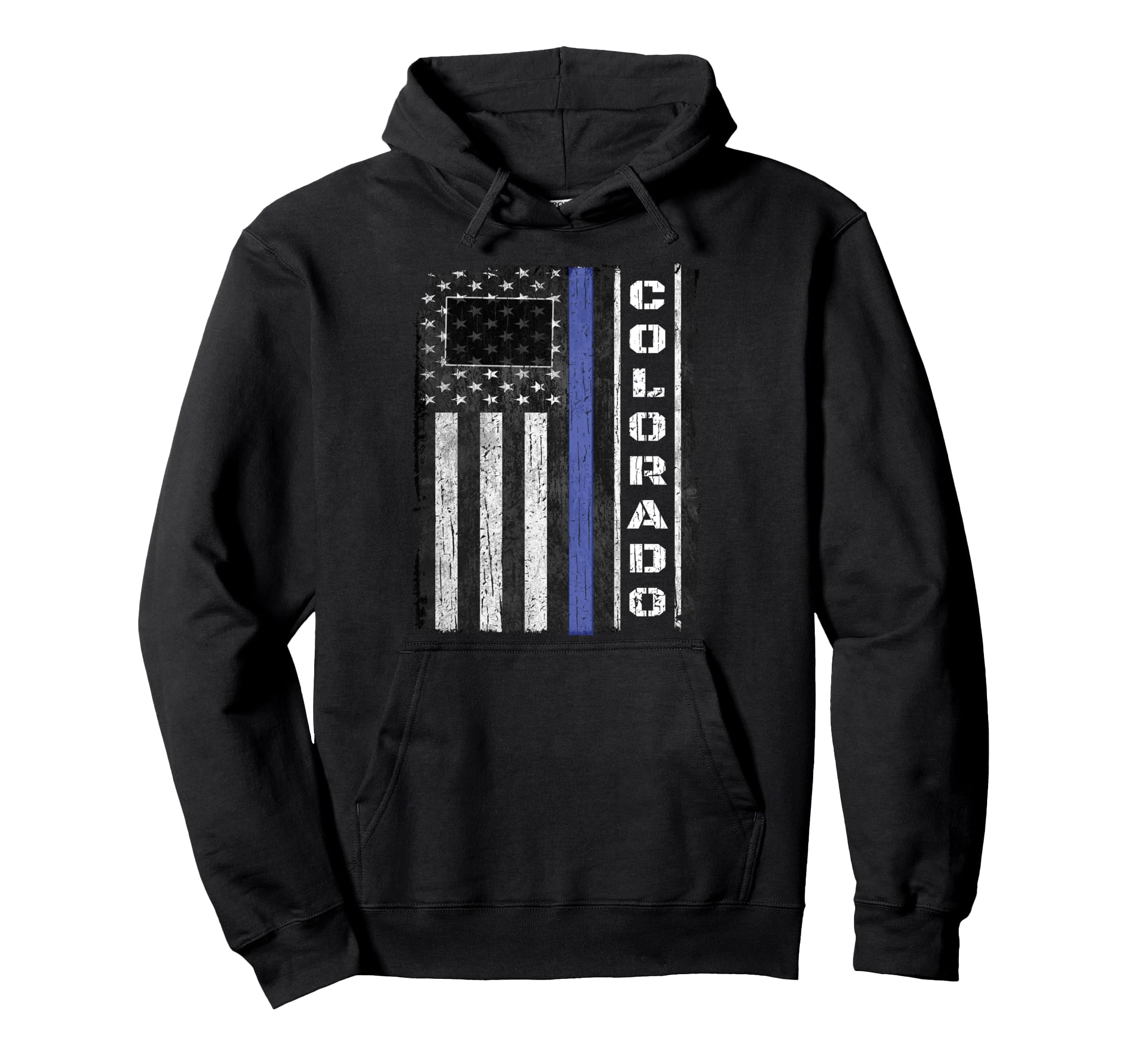 Colorado Police Week Thin Blue Line Hoodie - Streetwear Style Men Women - T-Shirt, Sweatshirt, Hoodie
