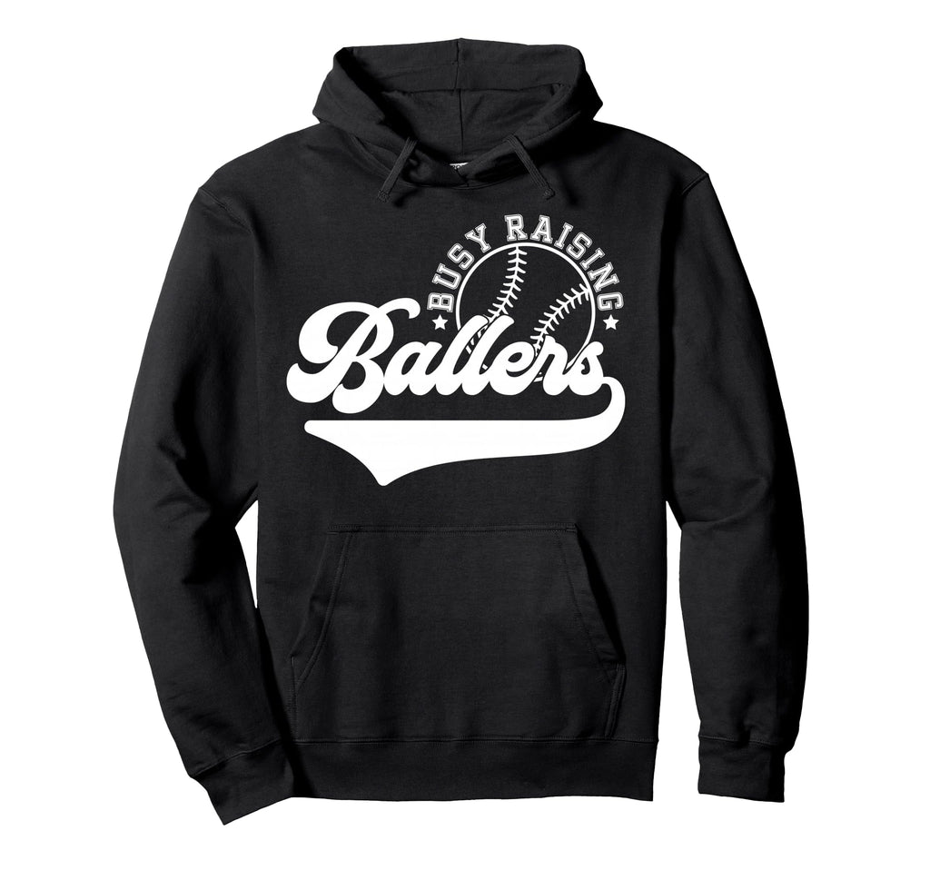 Funny Baseball Season Baseball Mom Busy Hoodie - Graphic Print for Adults - T-Shirt, Sweatshirt, Hoodie