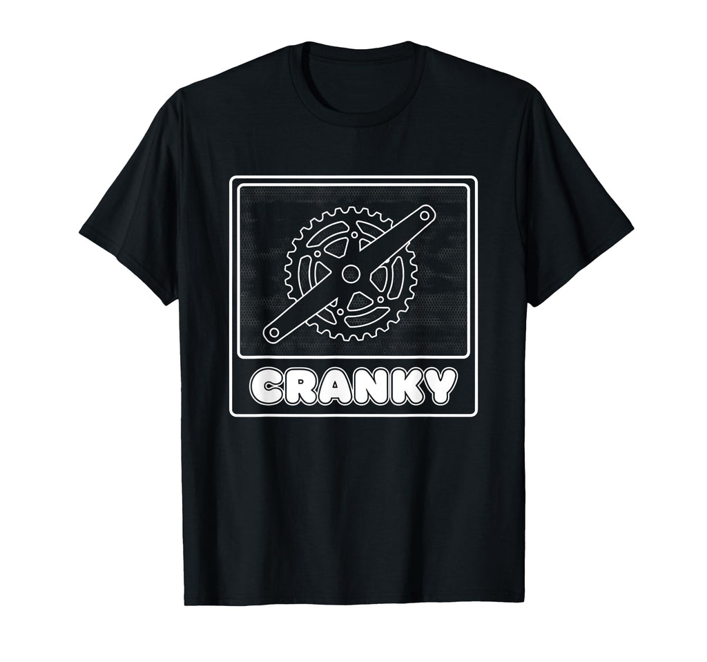 Cranky Bicycle Dad Cycling Crank Crew Bike T-Shirt - Trendy Graphic Unisex - T-Shirt, Sweatshirt, Hoodie