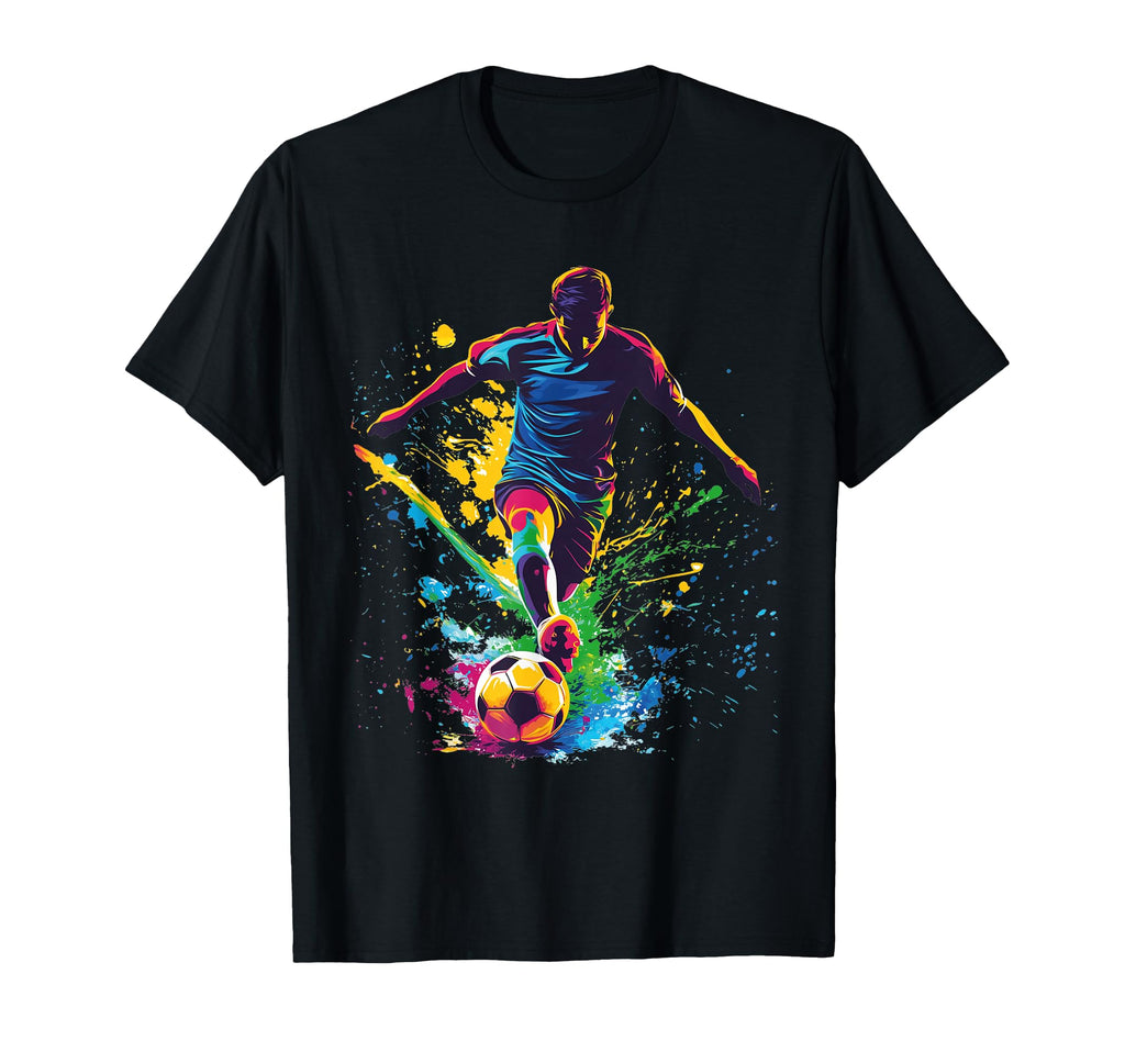 Soccer Ball Football Player And Fan T-Shirt - Custom Art Print Men Women - T-Shirt, Sweatshirt, Hoodie