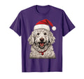 Goldendoodle Santa Claus Hat Party T-Shirt - Unique Graphic Men Women - T-Shirt, Sweatshirt, Hoodie