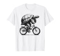 Turtle Riding Bike Biker Cycling T-Shirt - Streetwear Style for Adults - T-Shirt, Sweatshirt, Hoodie