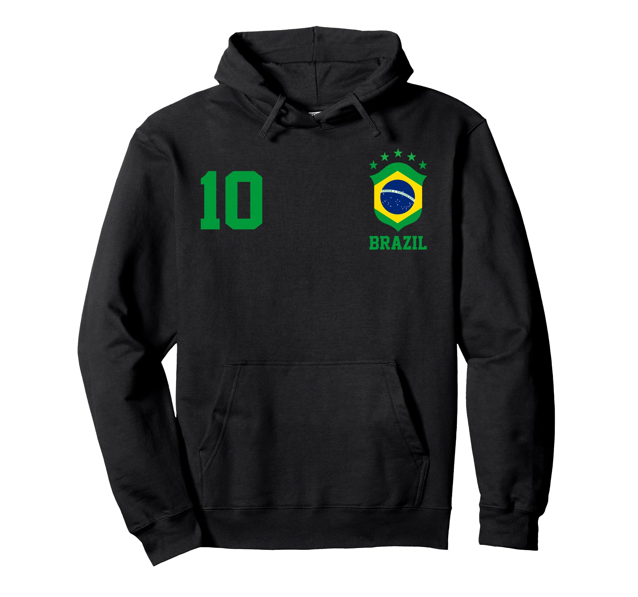 Chica Brazil Flag Brazilian Pride Hoodie - Minimalist Print Men Women - T-Shirt, Sweatshirt, Hoodie