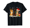 Cats Santa Hats Reindeer Holiday T-Shirt - Minimalist Print Men Women - T-Shirt, Sweatshirt, Hoodie