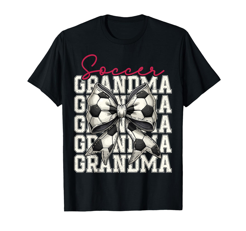 Soccer Grandma Funny Coquette Bow T-Shirt - Aesthetic Graphic Unisex - T-Shirt, Sweatshirt, Hoodie