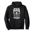 Biker Dad Motorcycle Father Funny Hoodie - Minimalist Print Men Women - T-Shirt, Sweatshirt, Hoodie