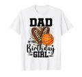 Dad Birthday Basketball Heart T-Shirt - Fun Novelty Design for Adults - T-Shirt, Sweatshirt, Hoodie