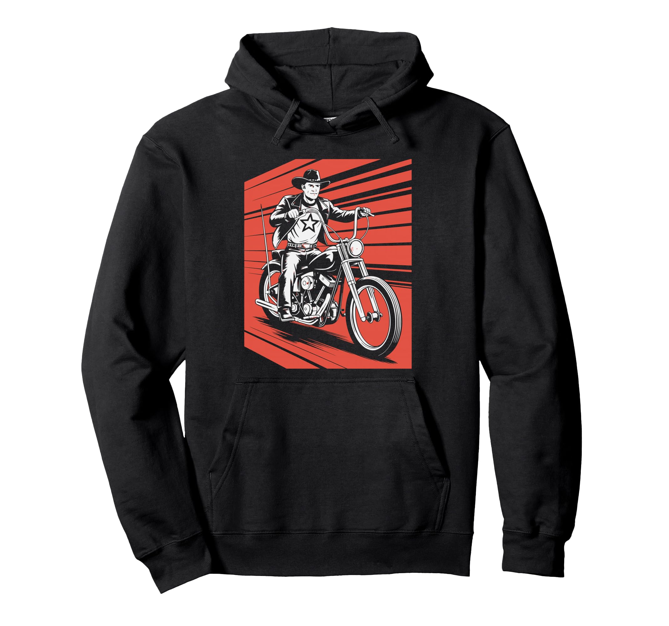 Biker Motorbiker Motorcyclist Bike Rider Hoodie - Unique Graphic for Adults - T-Shirt, Sweatshirt, Hoodie
