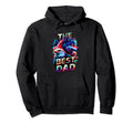Best Dad Wolf Bald Eagle American Hoodie - Casual Everyday Wear Unisex - T-Shirt, Sweatshirt, Hoodie