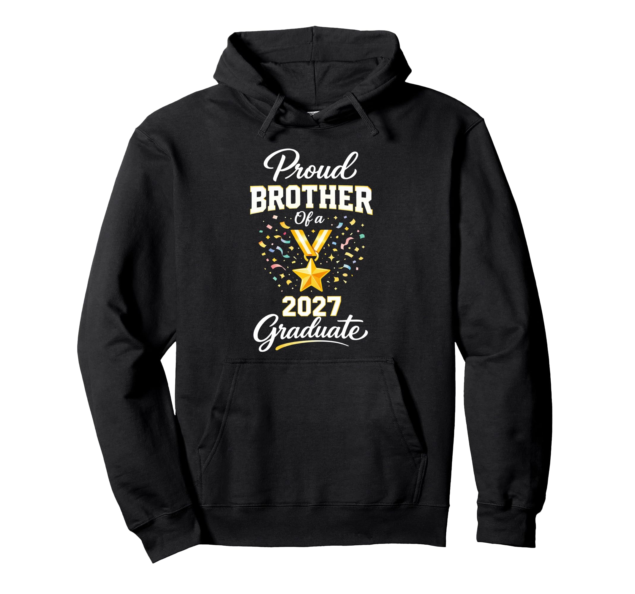 Graduation School Senior Proud Brother Hoodie - Custom Art Print Men Women - T-Shirt, Sweatshirt, Hoodie