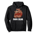 Papa Bear Papa Der Gemini Siblings Hoodie - Novelty Apparel Unisex - T-Shirt, Sweatshirt, Hoodie