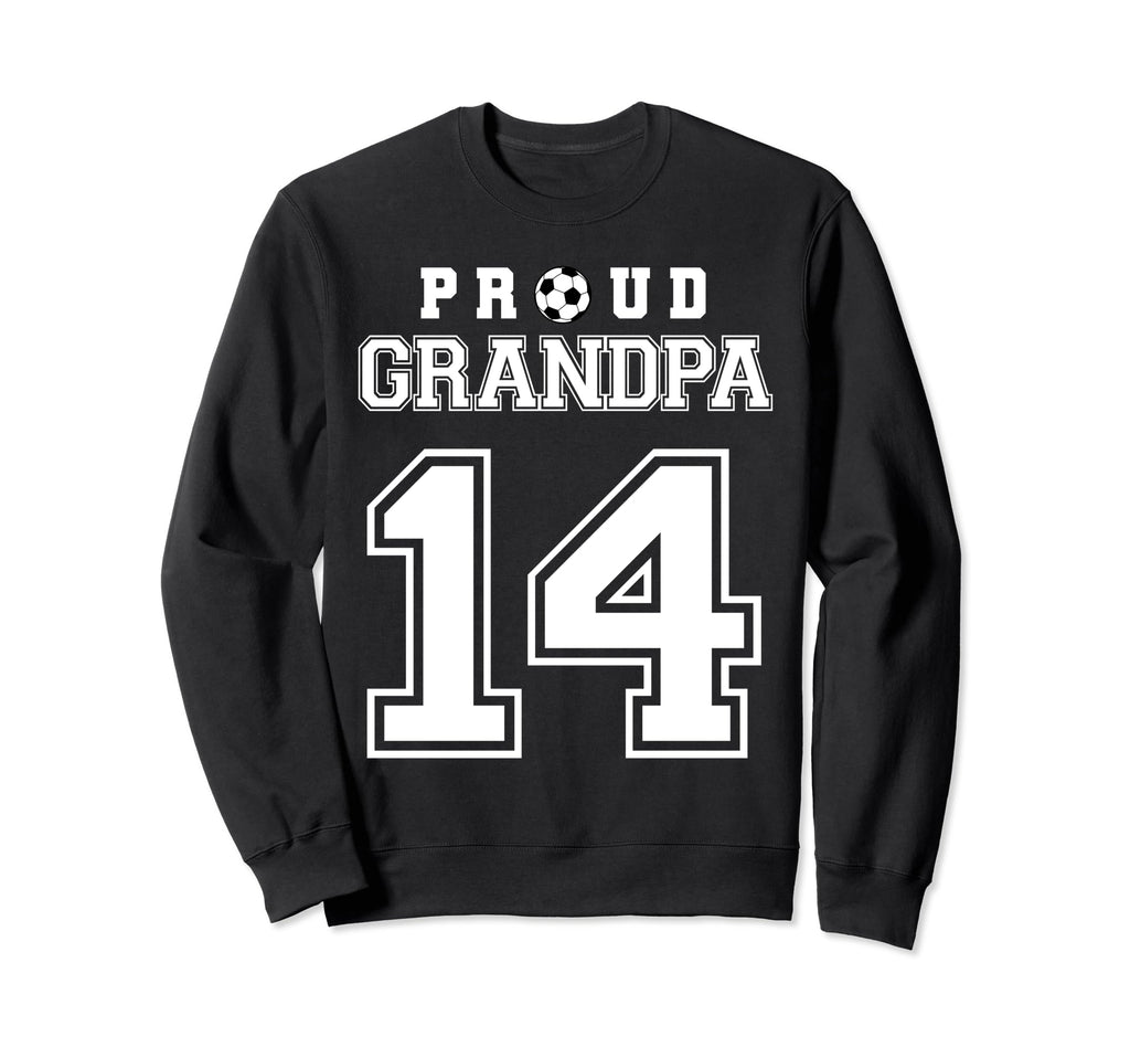 Number 14 Custom Proud Soccer Sweatshirt - Casual Everyday Wear Men Women - T-Shirt, Sweatshirt, Hoodie