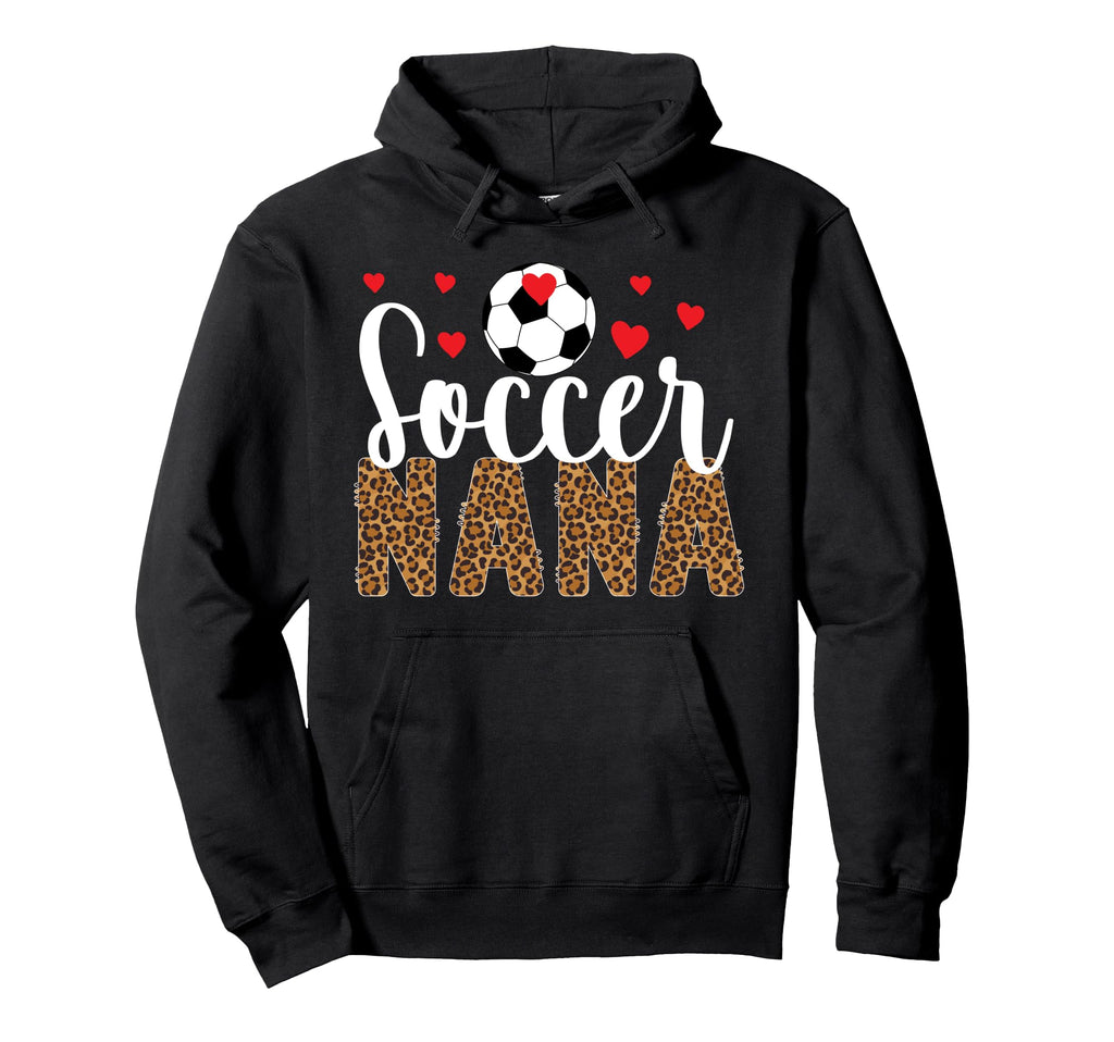 Soccer Nana Leopard Nana Soccer Player Hoodie - Trendy Graphic Men Women - T-Shirt, Sweatshirt, Hoodie