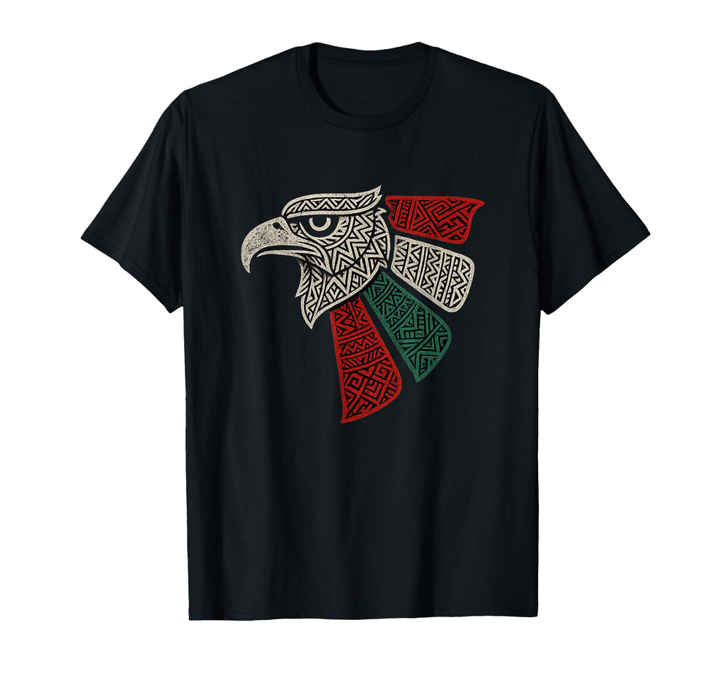 Mexico Flag Mexican Eagle Aztec T-Shirt - Aesthetic Graphic for Adults - T-Shirt, Sweatshirt, Hoodie