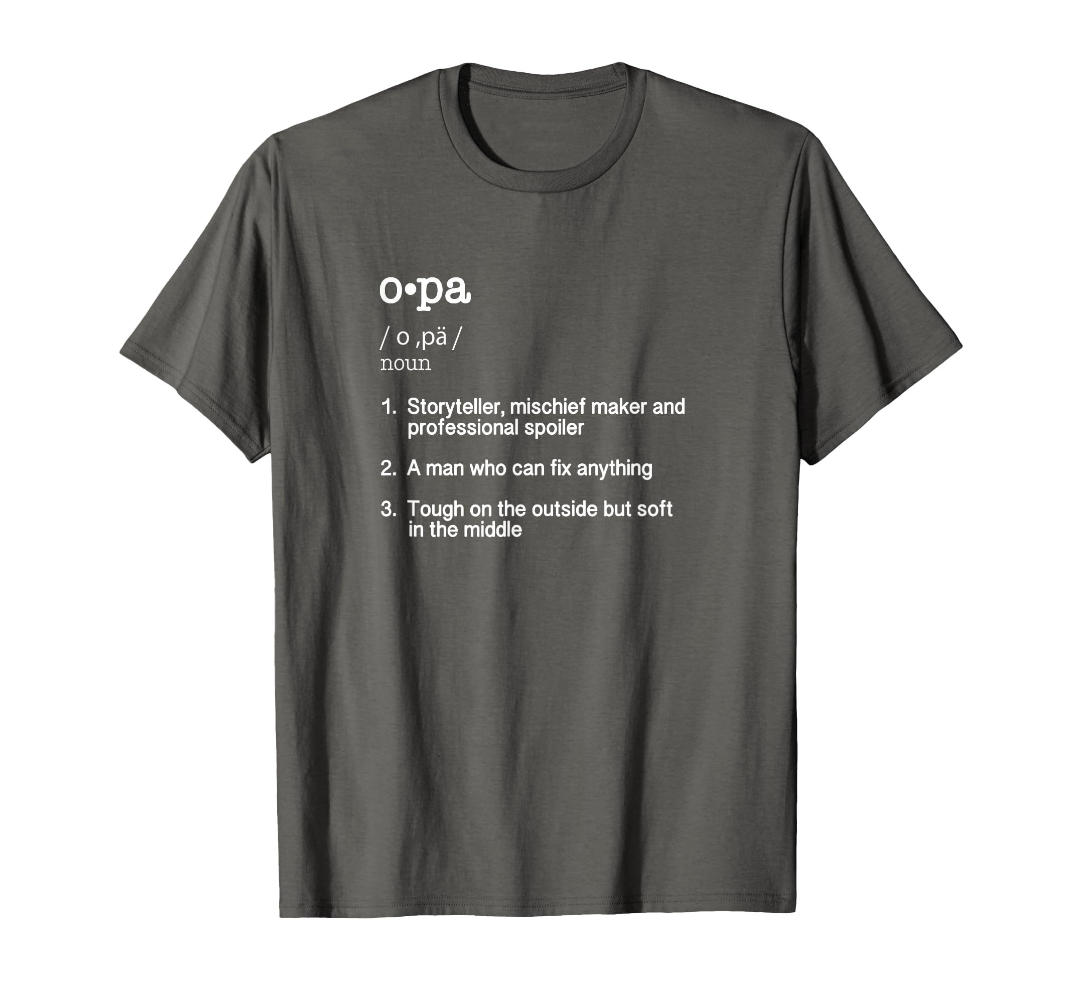 Opa Definition Fathers Day Present T-Shirt - Minimalist Print for Adults - T-Shirt, Sweatshirt, Hoodie