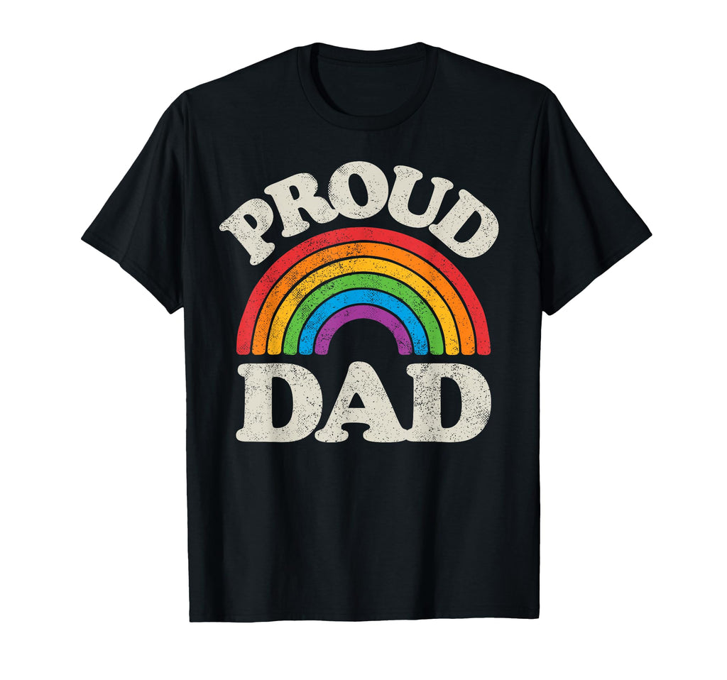 Lgbtq Proud Dad Gay Pride Lgbt Ally T-Shirt - Novelty Apparel for Adults - T-Shirt, Sweatshirt, Hoodie