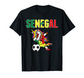 Dabbing Unicorn Senegal Soccer Fans T-Shirt - Novelty Apparel Men Women - T-Shirt, Sweatshirt, Hoodie