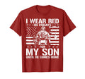 I Wear Red Fridays My Son American T-Shirt - Aesthetic Graphic for Adults - T-Shirt, Sweatshirt, Hoodie