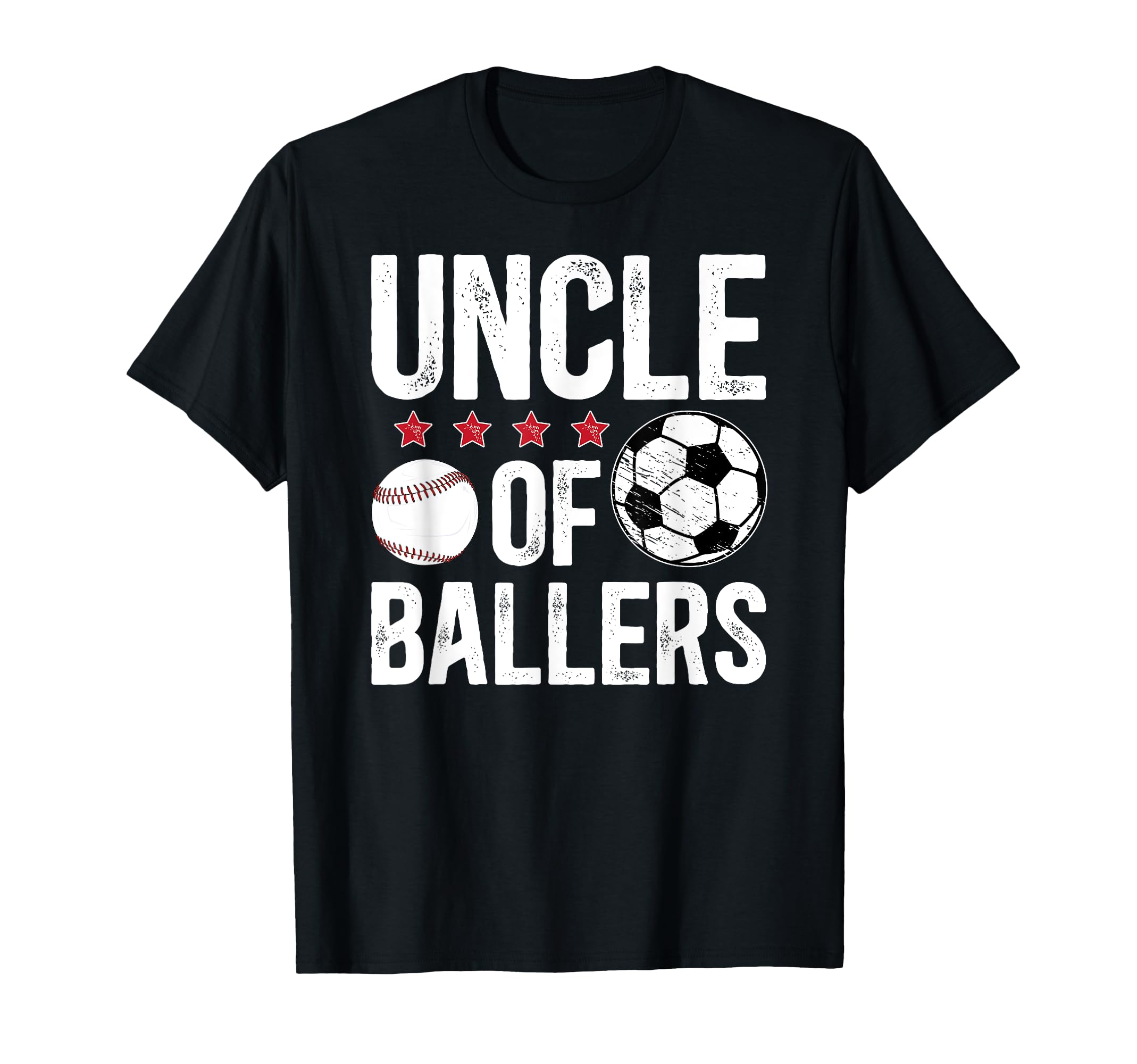 Uncle Ballers Soccer Baseball Uncle T-Shirt - Trendy Graphic for Adults - T-Shirt, Sweatshirt, Hoodie