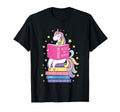 Reading Library Unicorn Read Books T-Shirt - Minimalist Print Men Women - T-Shirt, Sweatshirt, Hoodie