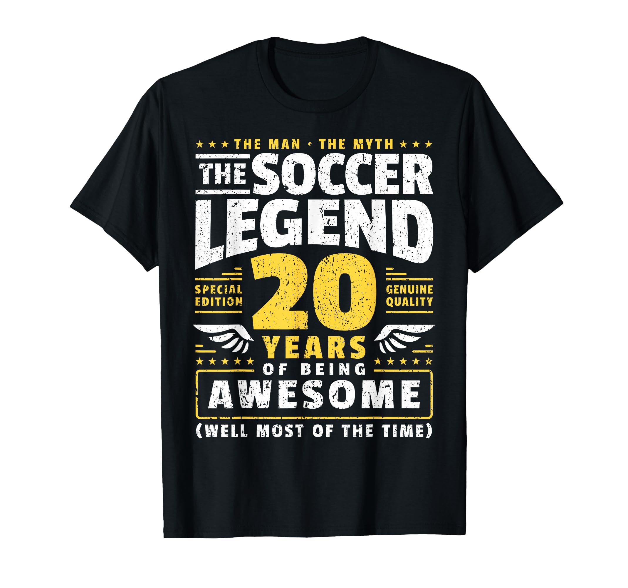 20Th Birthday Soccer Player 20 Years T-Shirt - Graphic Print Unisex - T-Shirt, Sweatshirt, Hoodie