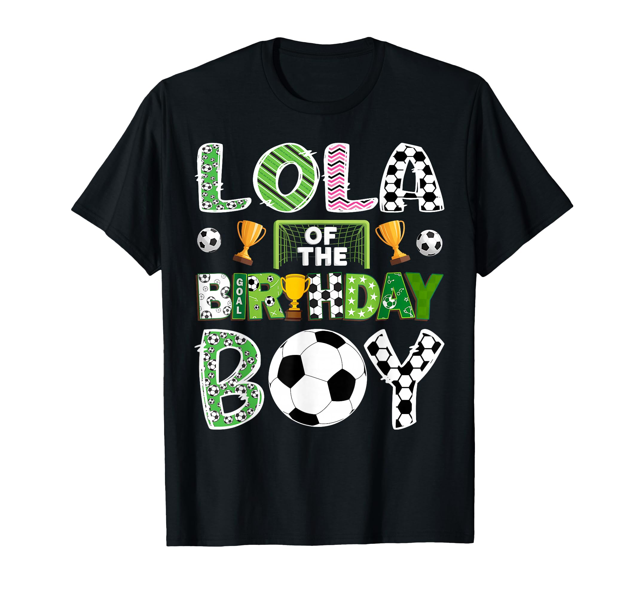 Lola Birthday Soccer Player Game Day T-Shirt - Trendy Graphic for Adults - T-Shirt, Sweatshirt, Hoodie