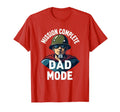 Mission Complete Dad Mode Veteran Father T-Shirt - Graphic Print for Adults - T-Shirt, Sweatshirt, Hoodie