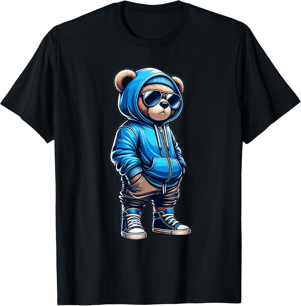 Graphic Teddy Bear Cool Bears Hip Hop Streetwear - Adult & Kids T-Shirts, Sweatshirts & Hoodies apparel design preview 1