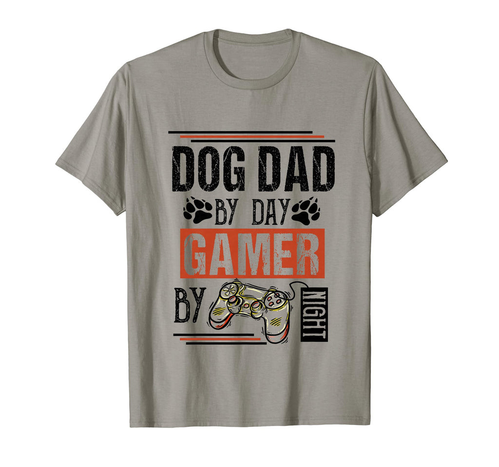 Mens Dog Dad Day Gamer Night T-Shirt - Fun Novelty Design Men Women - T-Shirt, Sweatshirt, Hoodie