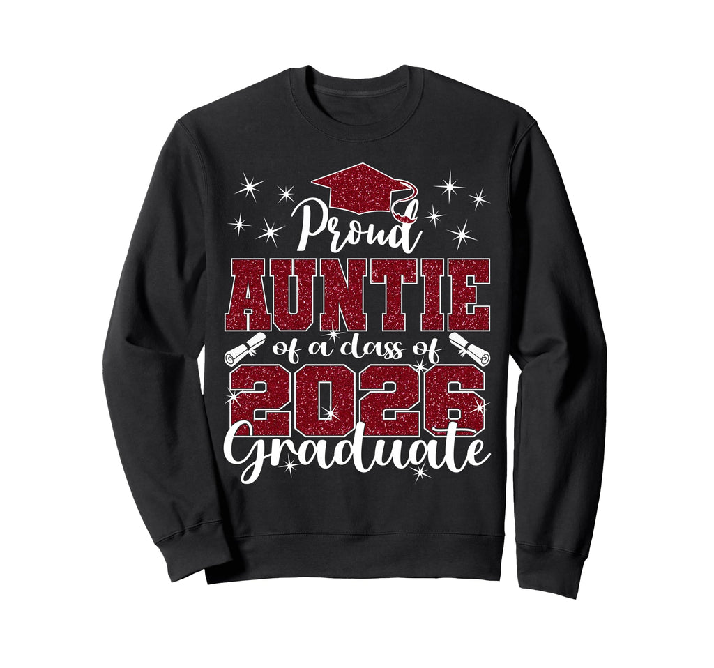 Super Proud Auntie 2026 Graduate Sweatshirt - Minimalist Print Unisex - T-Shirt, Sweatshirt, Hoodie
