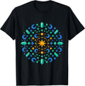 Mystic Rainbow Pixel Art Mandala Retro Spiritualit - Adult & Kids T-Shirts, Sweatshirts & Hoodies apparel design preview 1