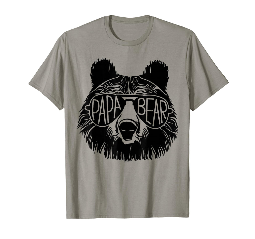 Papa Bear Face Sunglasses Dad T-Shirt - Casual Everyday Wear for Adults - T-Shirt, Sweatshirt, Hoodie
