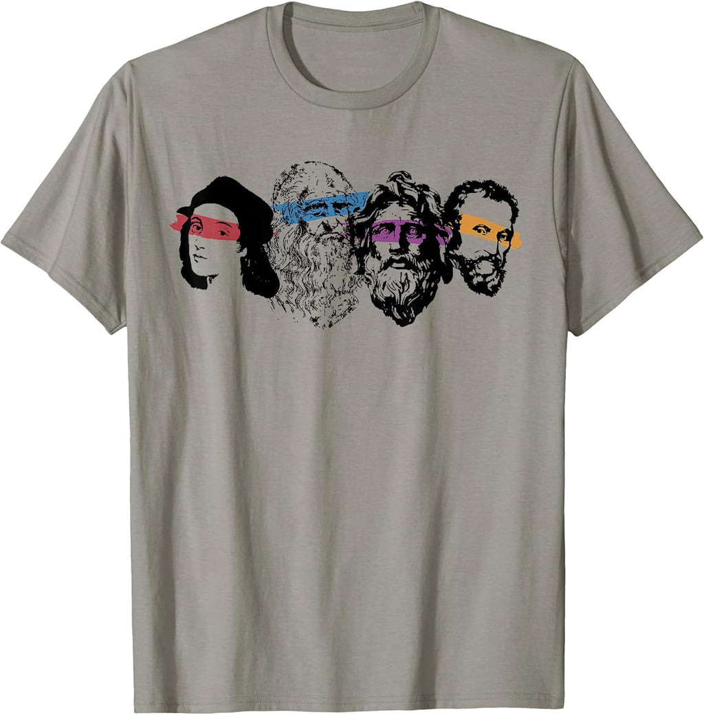 Renaissance Ninja Artist Drawing - Adult & Kids T-Shirts, Sweatshirts & Hoodies apparel design preview 1